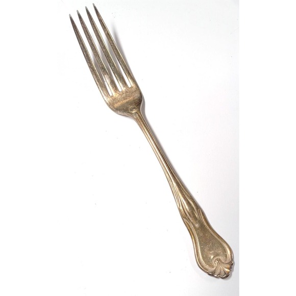 National Silver Co, E H H Smith Other - 4 EHH Smith National Silverplate FLEMISH Dinner Forks Art Nouveau 1900